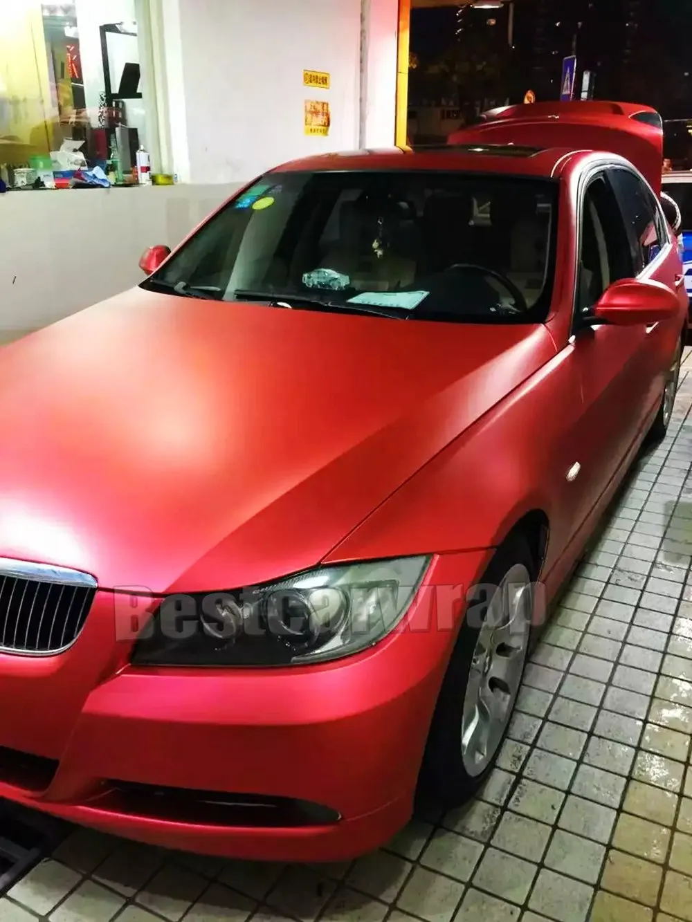 Red Car Wrap Vinyl / Matte Vinyl Car Wraps DFW Zilla Wraps *gloss