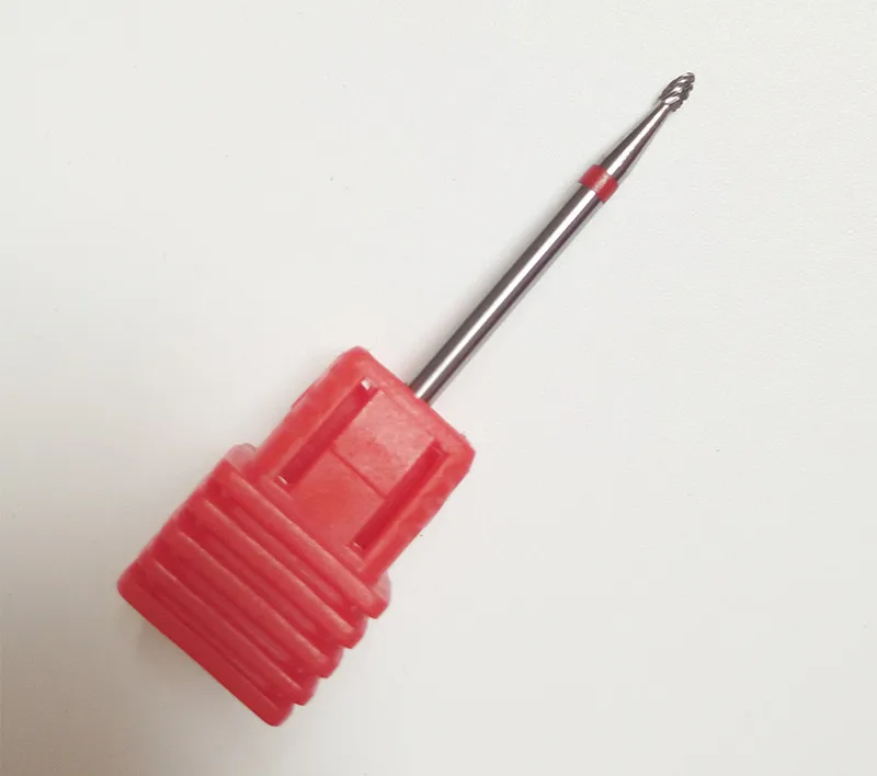 Broca do Unha Ferramentas de Unhas Alta Qualidade! Vermelho = Fino Carboneto Cutícula Limpas Frete Grátis H01603 10 Pçs 8 unhas limpas frete grátis, h01603