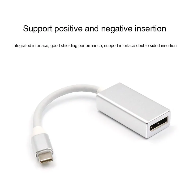 Новый горячий USB C 3 1 type к DP адаптер Поддержка 4K мужчин и женщин HDTV конвертер кабель