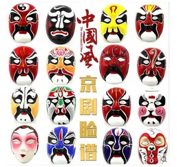 

1 PCS Chinese style peking opera mas Hand painted gypsum pulp mask for children and adults