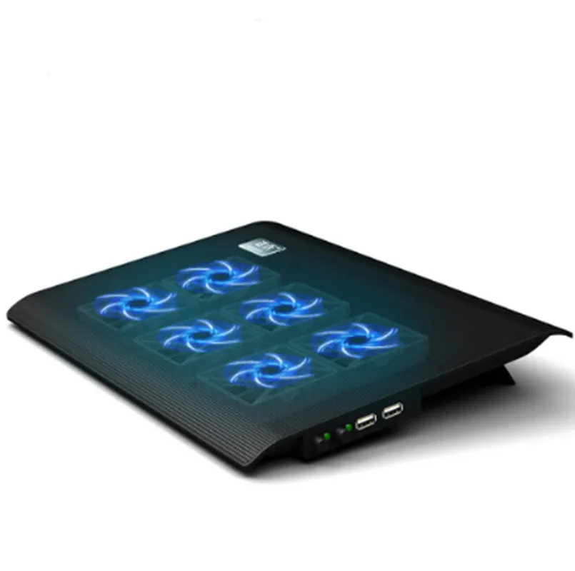 

Free shipping L112B notebook radiator (laptop stand/cooling pad/band adjusting wind speed and support /6 fans/black)