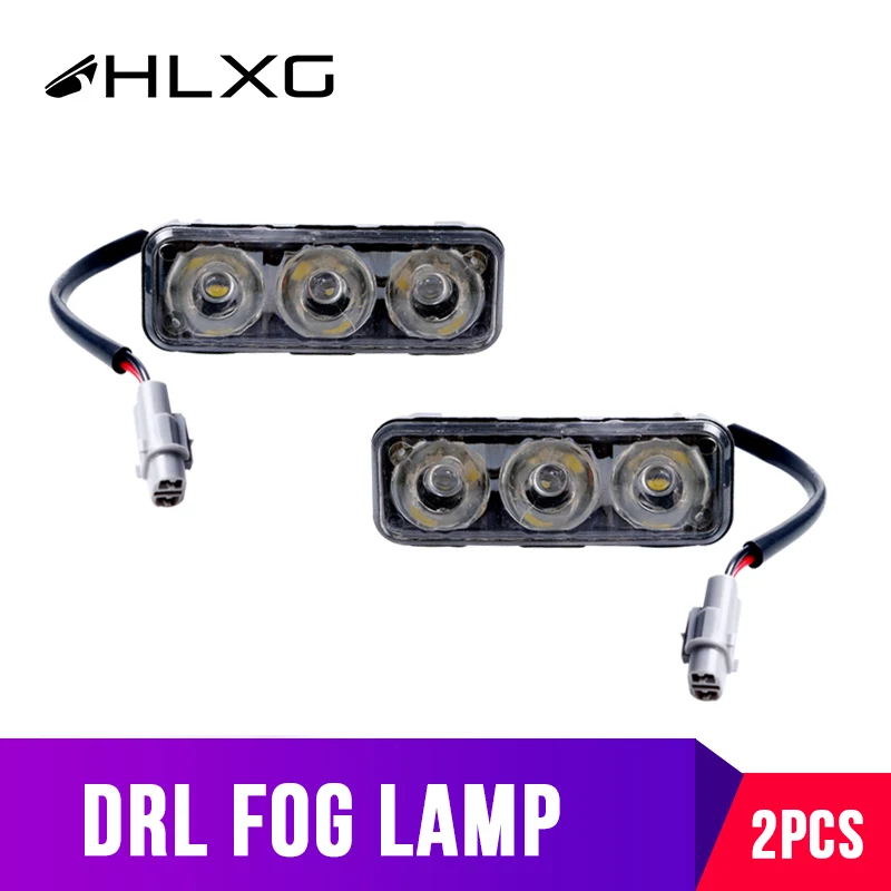 

2PCS 12v LED Daytime Running Light Waterproof Universal DRL Kit Day Light Auto Driving External Light strip led auto fog lamps