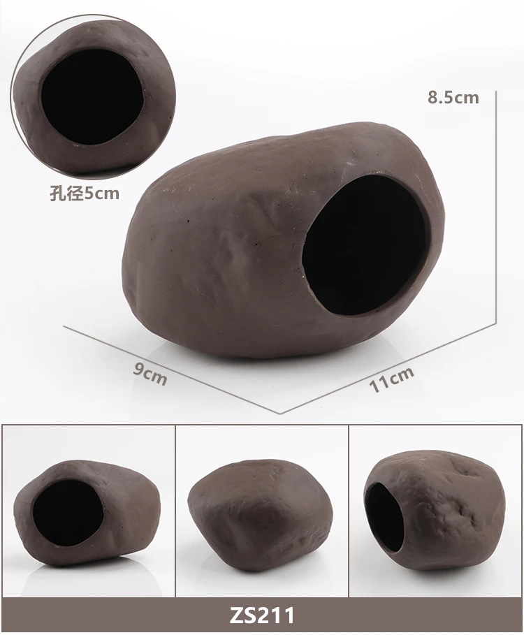 Аквариумная рыба цихлид камень креветка мелкая рыба спрятать укрытие пещера керамический Аквариум Украшение для аквариума