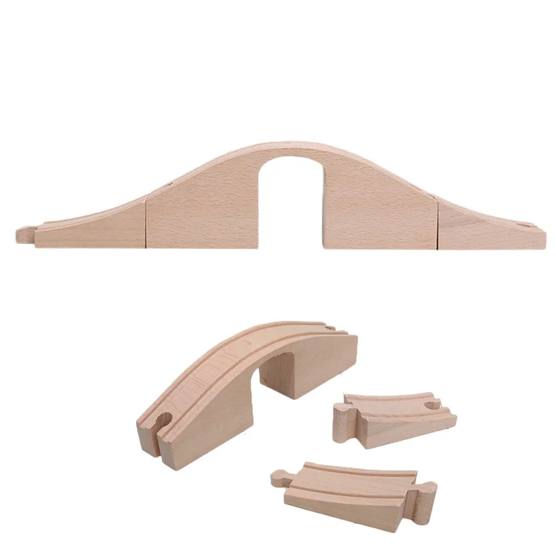 

Friends 1 Arches Viaduct Wooden Bridge Railway Tracks Accessories Wooden Train Tracks Sets Blocks bloques de construccion