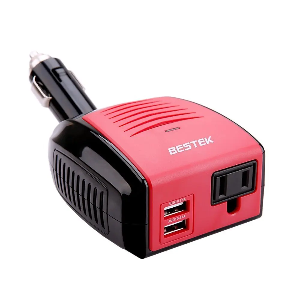 BESTEK 150W 12V To 110V Inverter Car Charger Adapter DC To AC Converter