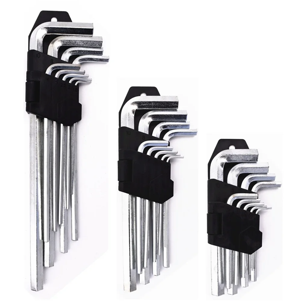9PCS 1.5 10.0mm L keys Allen Socket Hex Key Kit Hexagon Wrench Set