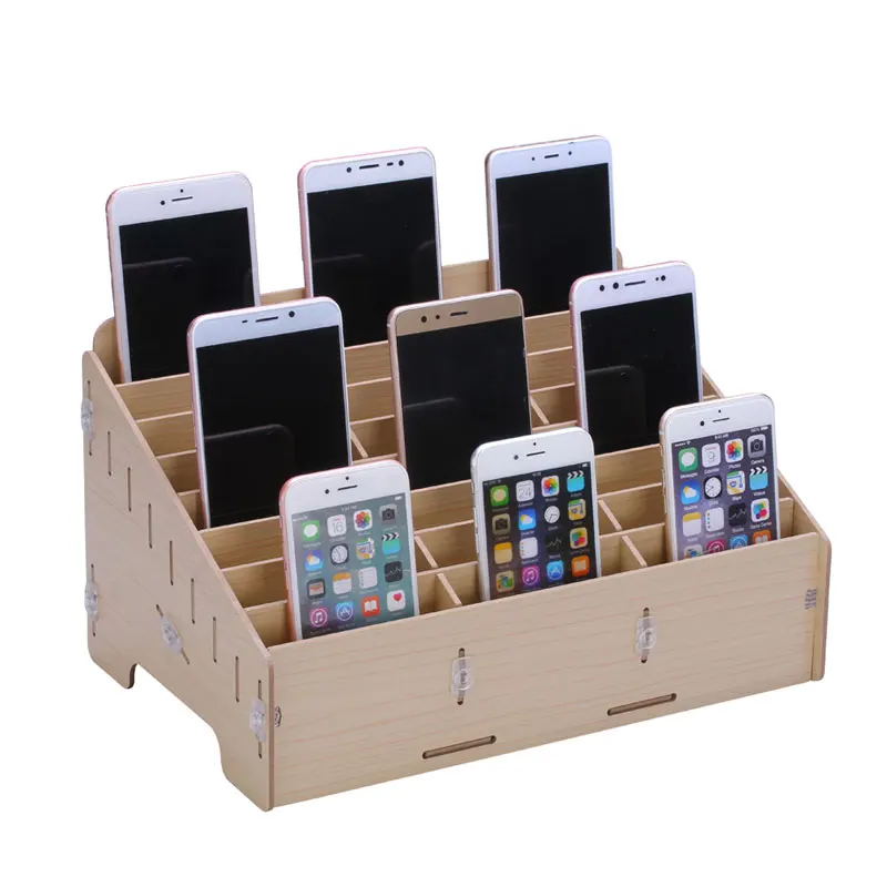Multifunctional Wooden Storage Box Mobile Phone Repair