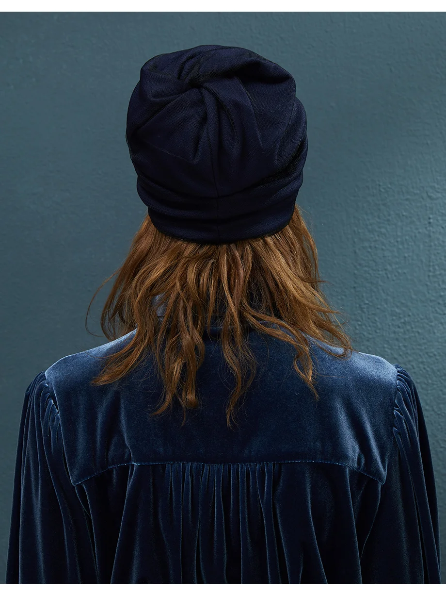 Winter Beanies Ponytail With Mesh And Rhinestone Flower Hats For Women Elegant Knit Caps  Female Streetwear Warm Beanie Skullies (11)