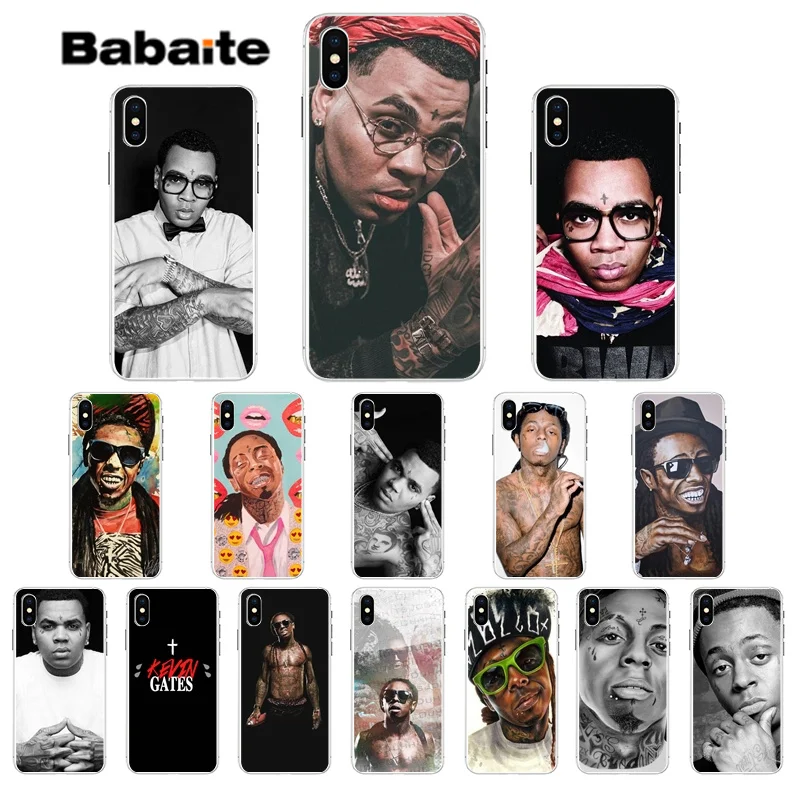 Babaite Lil Wayne Kevin Gates TPU мягкие Аксессуары для телефонов Чехол iPhone 8 7 6 6S Plus 5 5S SE XR X XS MAX |