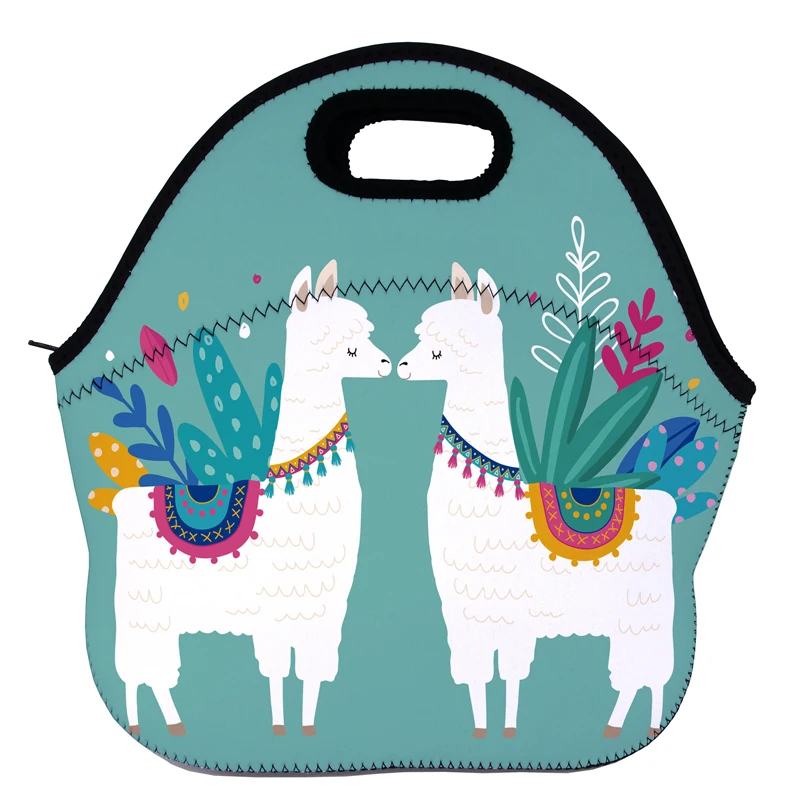 Jom Tokoy Alpaca термоизолированные сумки для обедов с принтом женщин Детская