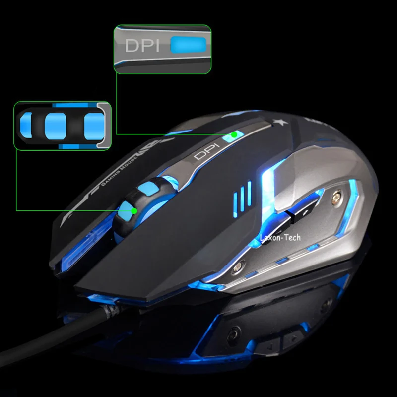 Новая Проводная Механическая USB оптическая эргономичная игровая мышь со