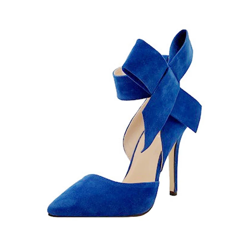 New Women Pumps Comfort Women Shoes Bow High Heels Casual Ladies Shoes Women Sandals Pointed Woman Heels Stiletto Plus Size 43