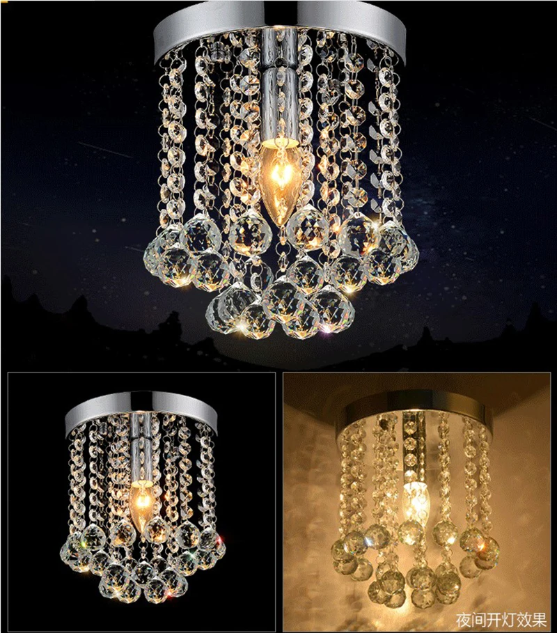 Led de Cristal Sala Estar Lâmpada Moderna Simples Varanda Entrada 10 Cheap Luzes de teto