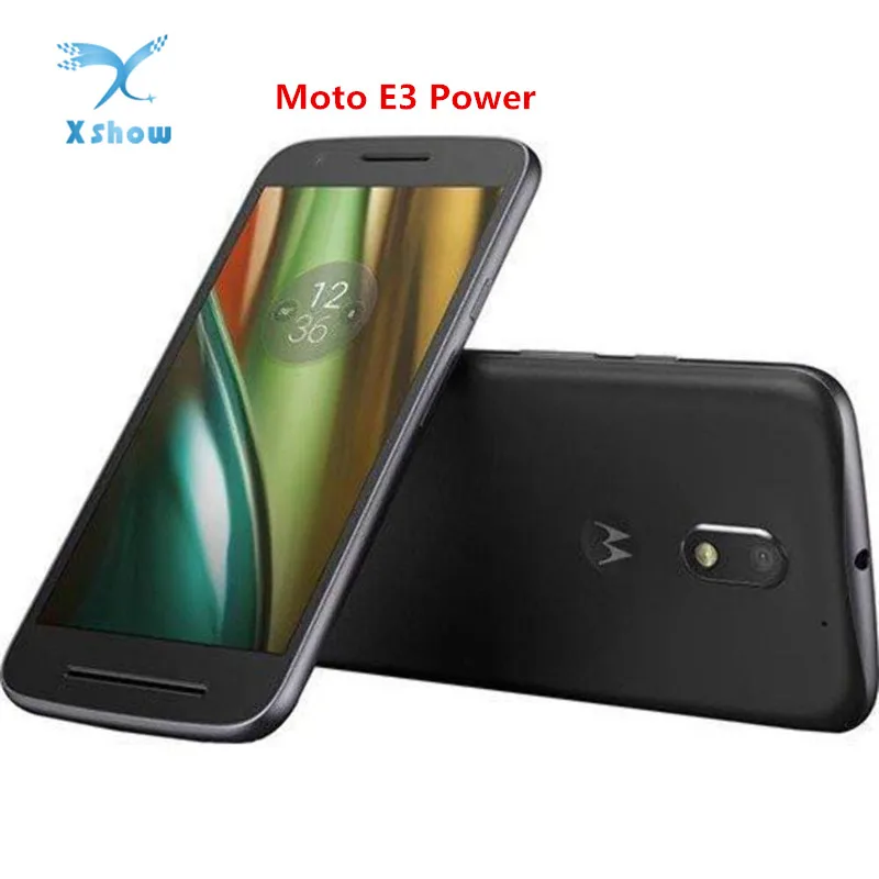 Смартфон Motorola Moto E3 power 5," 2 Гб ОЗУ 16 Гб ПЗУ четырехъядерный Процессор MTK 6735 3500 мАч Android 6,0 1280 Мп+ 720 МП x 4G LTE