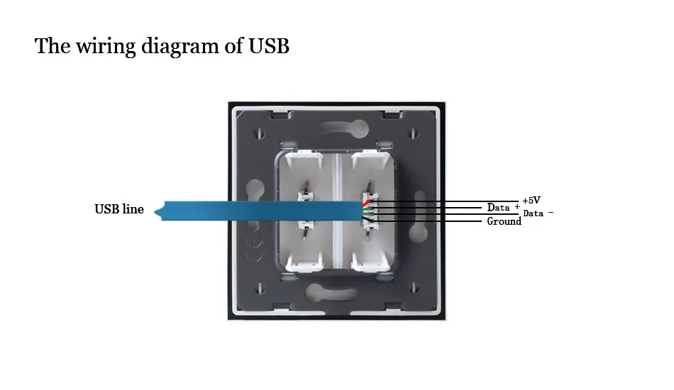 Welaik Кристалл Стекло Панель 1 Рамки EU Белый USB разъем USB выход USB зарядки источника питания a182usw