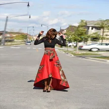 Элегантная повседневная Свободная Женская юбка с принтом Асимметричная плиссированная Женская юбка с высокой талией в пол юбка вечерние