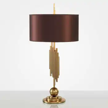 

Luxury Modern Iron Table Lamps For The Bedroom Bedside Table Lamp Home Deco Desk Lamp Cover living room Hotel Loft Light Fixture