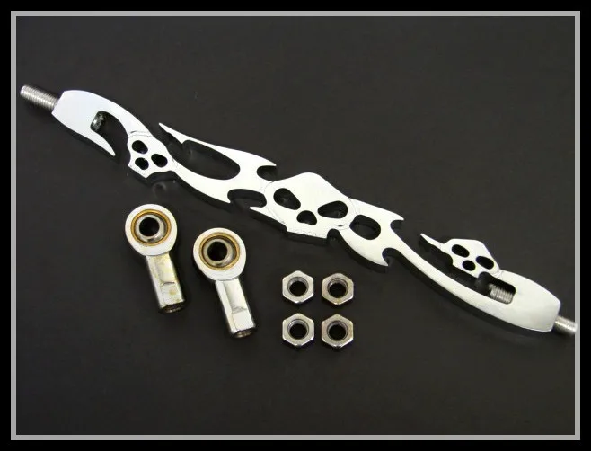 Freeshipping CHROME SKULL SHIFT LINKAGE for Harley Softail Dyna Wide