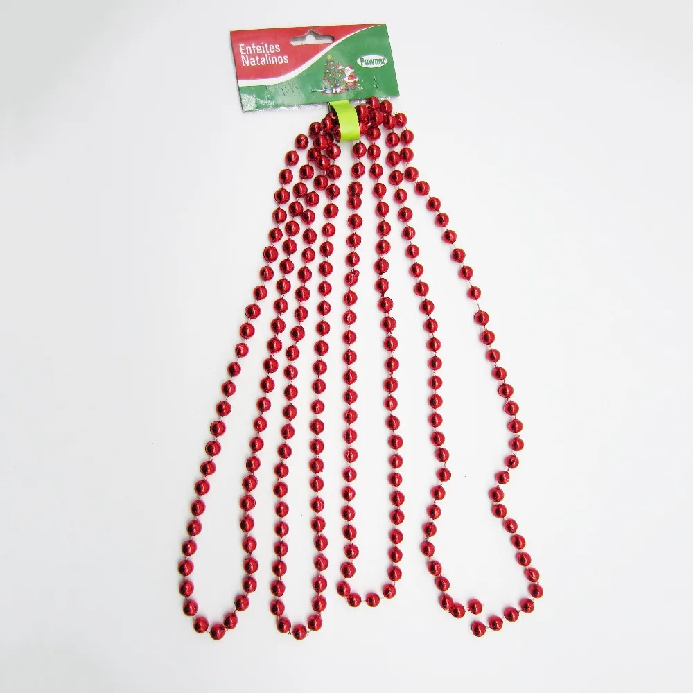 

Hot sell high quality decorative plastic Christmas glass crystal bead chains
