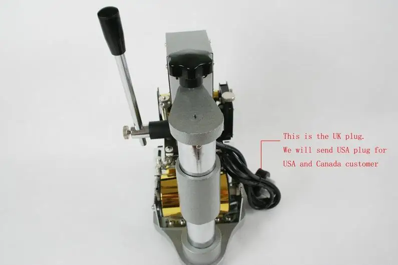 High Quality! 220V/110V Manual Gold Hot Foil Stamping Machine Tipper Machine,Card Tipper for Leather, PVC Card +2FREE FOIL PAPER