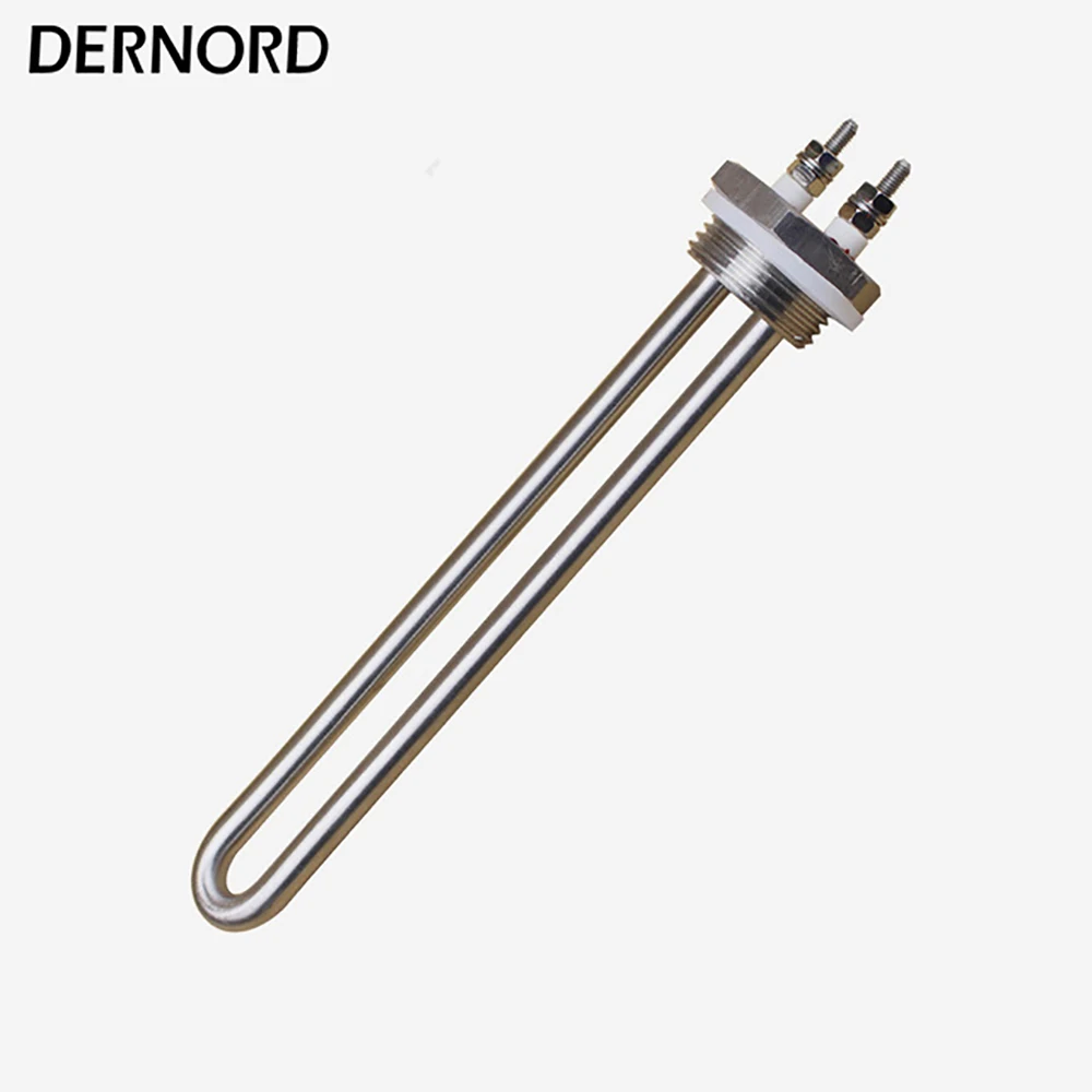 220v 750w Water Immersion Heater Tubular Heating Element Screw Plug Heater with 1 INCH BSP Thread for Water Heating