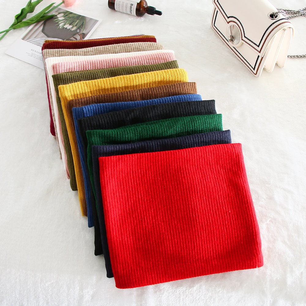 

Unisex Winter Velvet Fashion Soft Scarves Women Warm Thick Cable Knitted Neck Snood Scarf Thermal Cowl Collar Circle Shawl Wrap