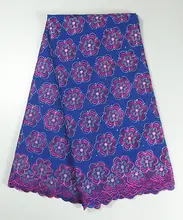 (5yards/lot) SESC01,nice looking African cotton lace fabric,good quality embroidered voile lace fabric for women dress!