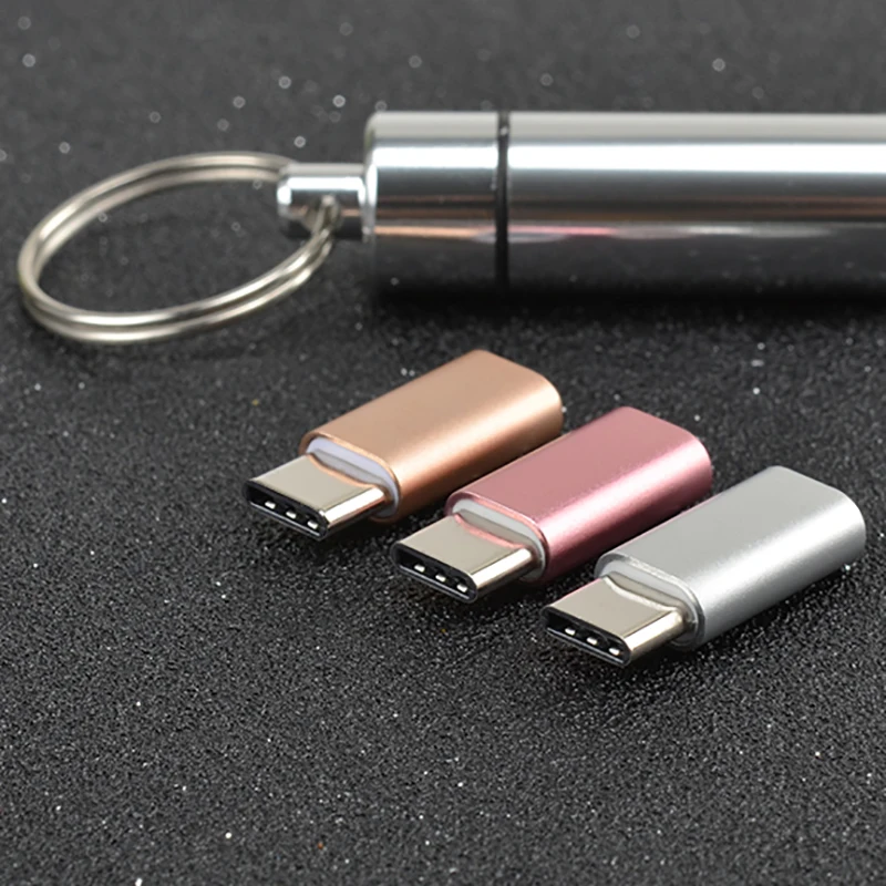 Мини micro usb type-C адаптер conventer usb c адаптер сплав 2 в 1 разъем Быстрая зарядка aux передача данных Универсальный xiomi