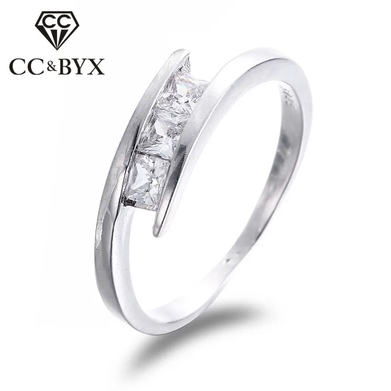 Us 203 49 Di Scontodisegno Semplice Cubic Zirconia Anelli Di Fidanzamento Per Le Donne Di Colore Oro Bianco Piccola Pietra Commercio Allingrosso