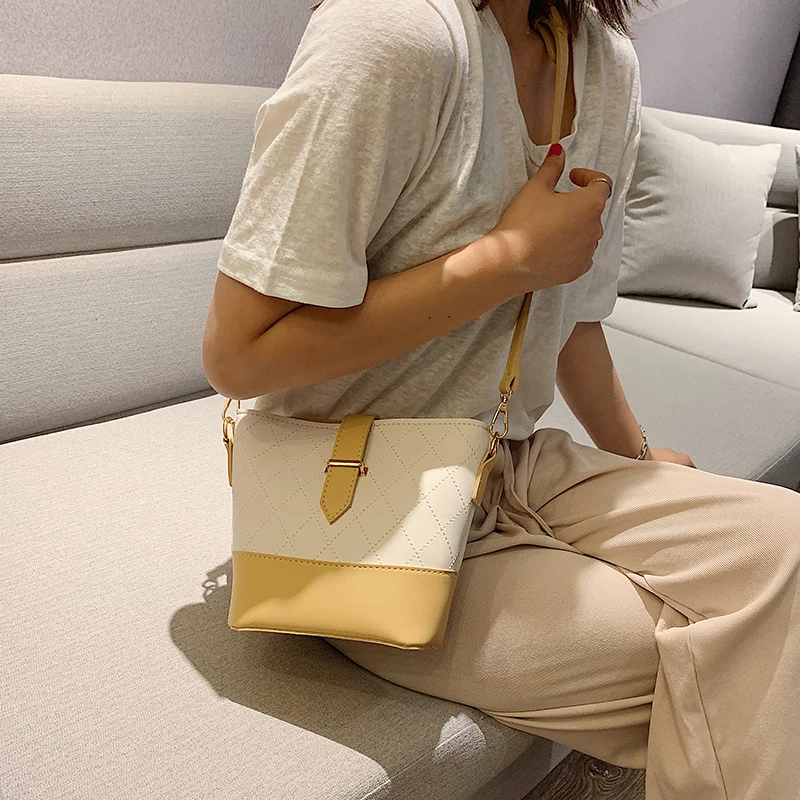 Baochili популярная новая женская сумка Модель Хан маленький аромат ветер алмаз чехол ведро одно плечо цвет мозаика крест-тело сумка