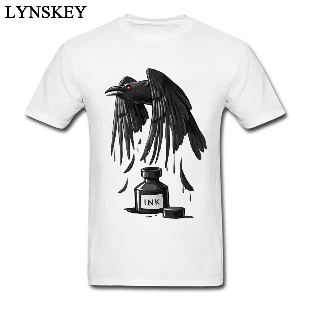 Однотонный хлопковый топ для мальчиков с коротким рукавом Ink Raven сумасшедшая