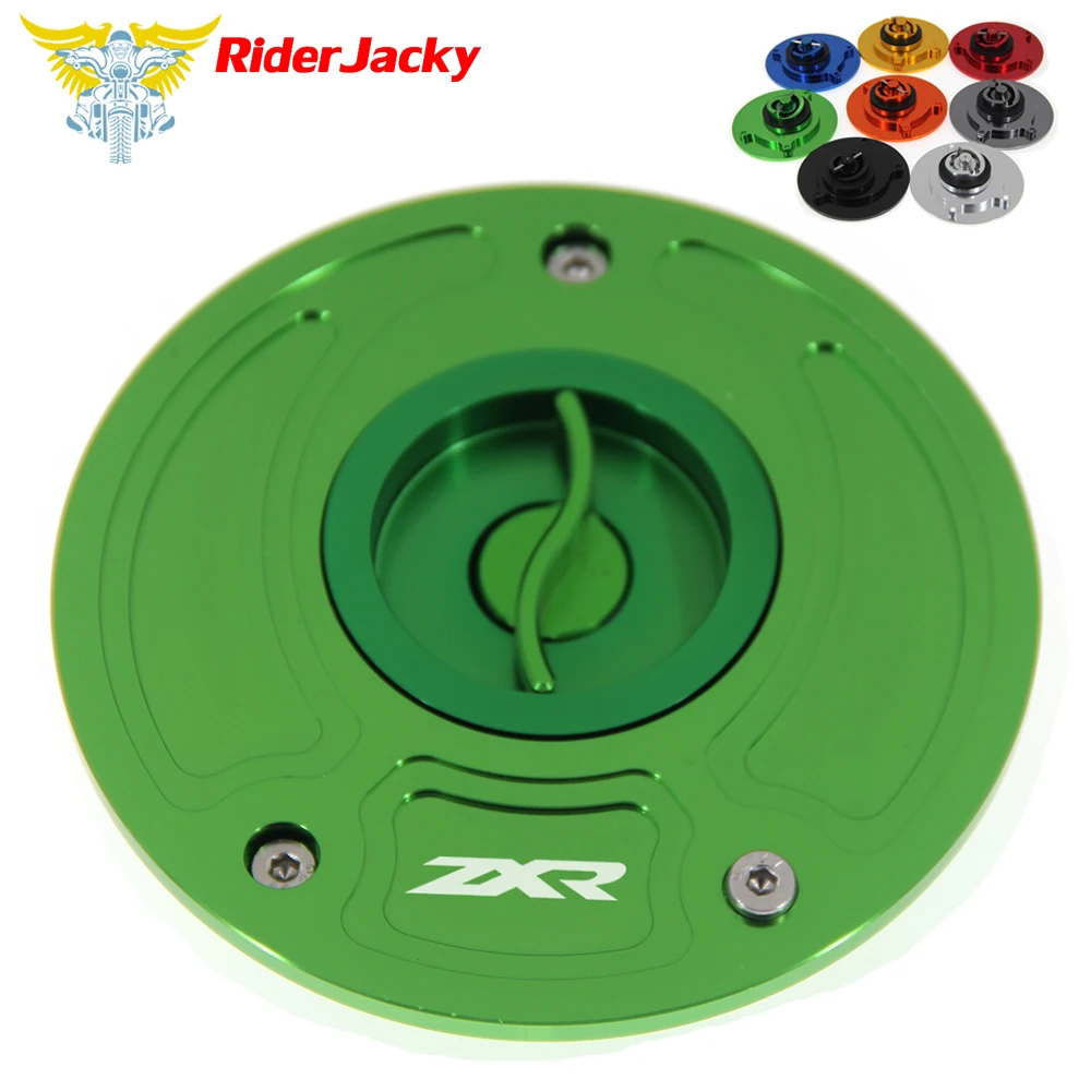 

CNC Aluminum Keyless Motorcycle Accessories Fuel Gas Tank Cap Cover For Kawasaki ZXR-250 All Years