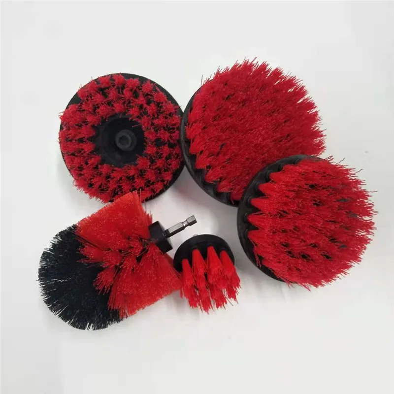 Red 5 шт./компл. Drillbrush Универсальный Мощный скребок для чистки ванной комнаты душа