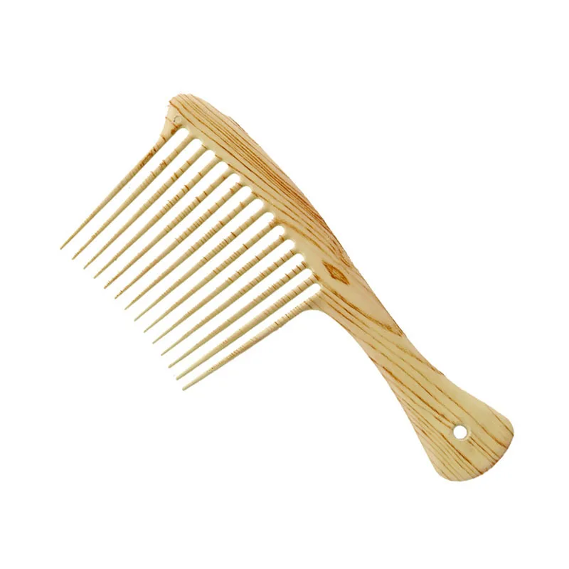 

Wooden Large Wide Tooth Comb Hair Rake Home Salon Hairdressing Comb Tool