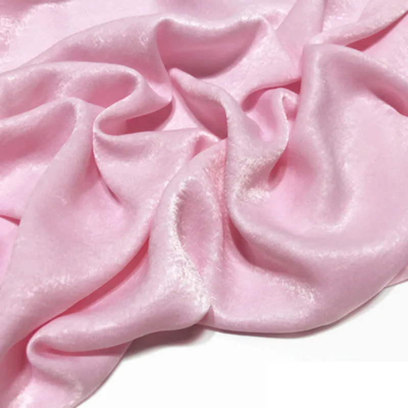 Атласная шифоновая ткань креп флуоресцентный шелк атласный креп глазурованная парча высококачественное непроницаемое шифоновое платье - Цвет: 9