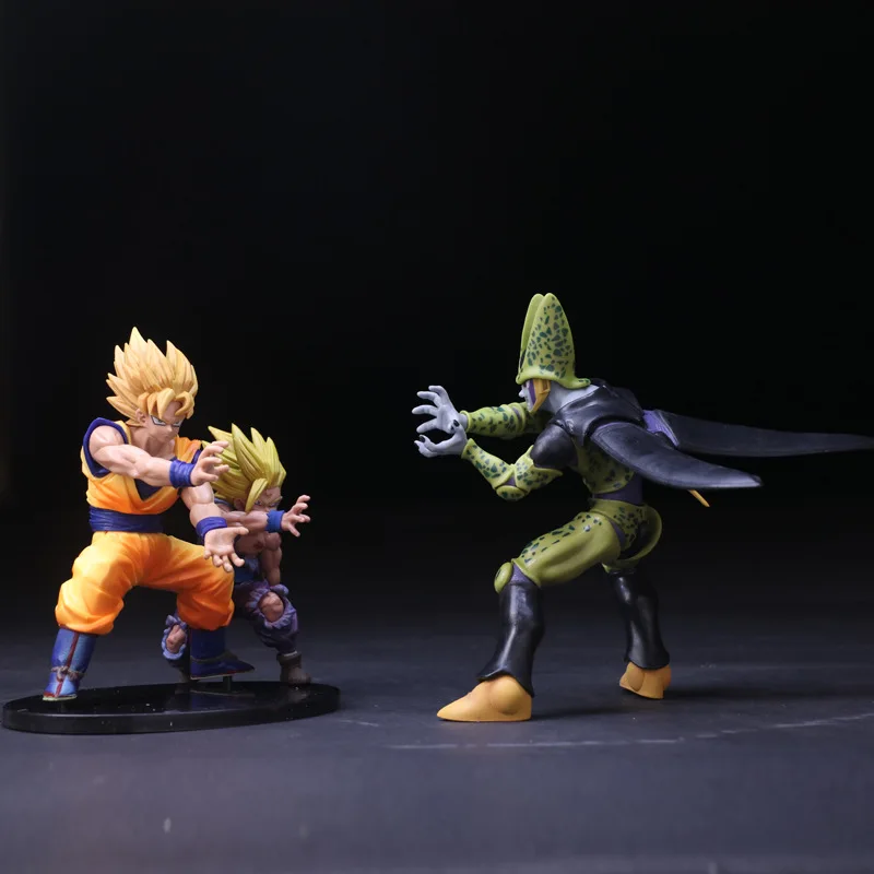 Dragon Z Ball Cell Vs Son Goku и Gohan ПВХ фигурка модель игрушки Супер Saiyan боевой дисплей