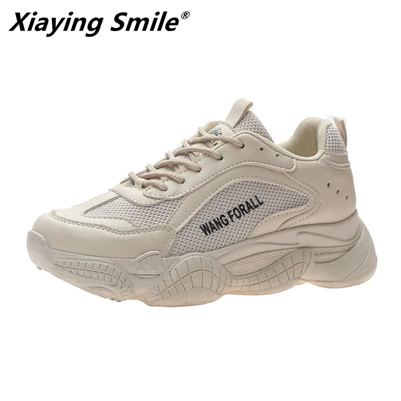 Xiaying Smile/женские брендовые кроссовки сезон весна осень дышащая Спортивная обувь
