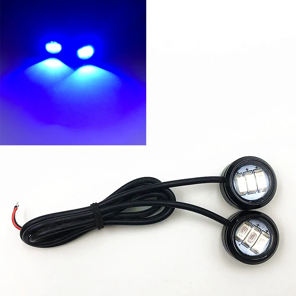 

23mm LED Eagle Eye DRL Lights Lamp Reverse Backup Fog Light Daytime Running Signal Bulb Car Door Light Blue