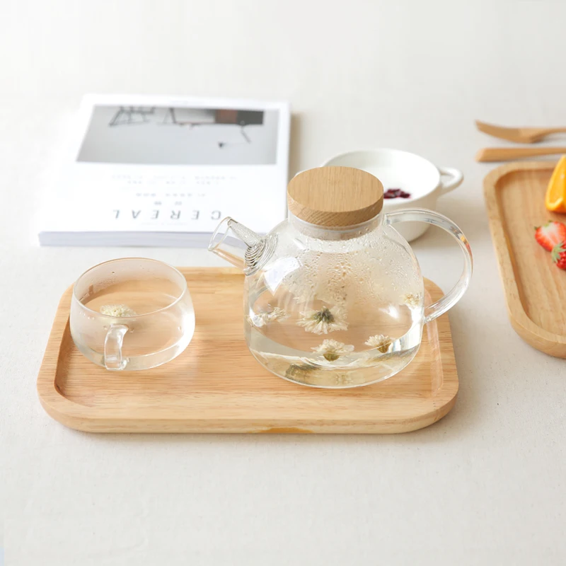 

Japan Tea Serving Tray Wooden Afternoon Snacks Cake Serving Plates Desserts Oak Food Organizer Cafe Chinese Tea Set Accessories