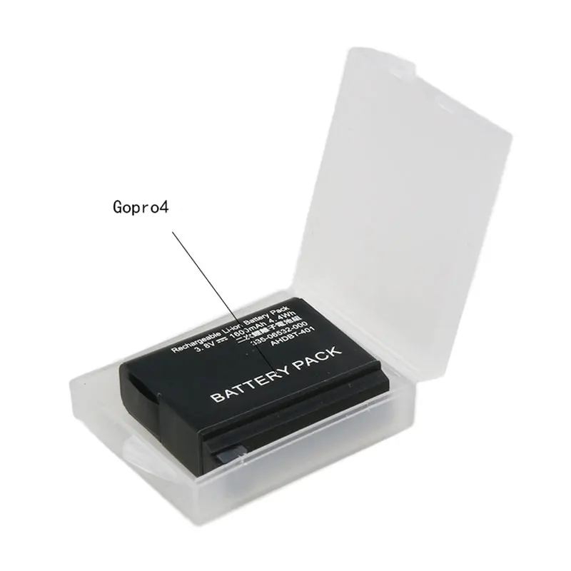 Go Pro 5 Аксессуары двойной USB зарядное устройство+ пластмассовый контейнер аккумуляторной батареи коробка для Gopro Hero 5 AHDBT-501 батарея