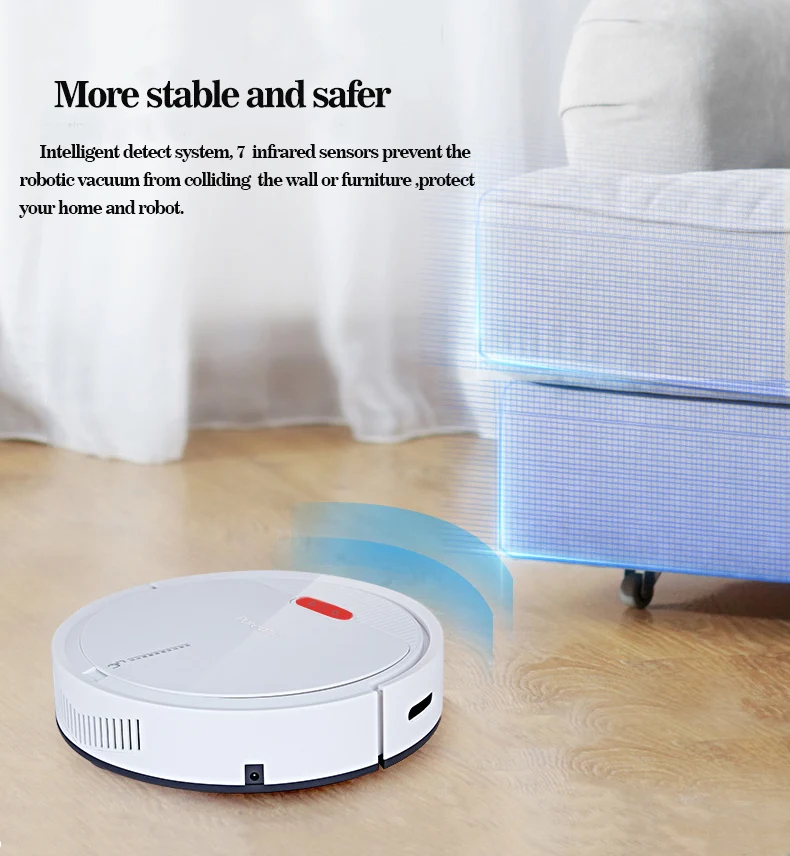 Pureatic 2019 New V2 Smart Robot Vacuum Cleaner Remote Control,plan