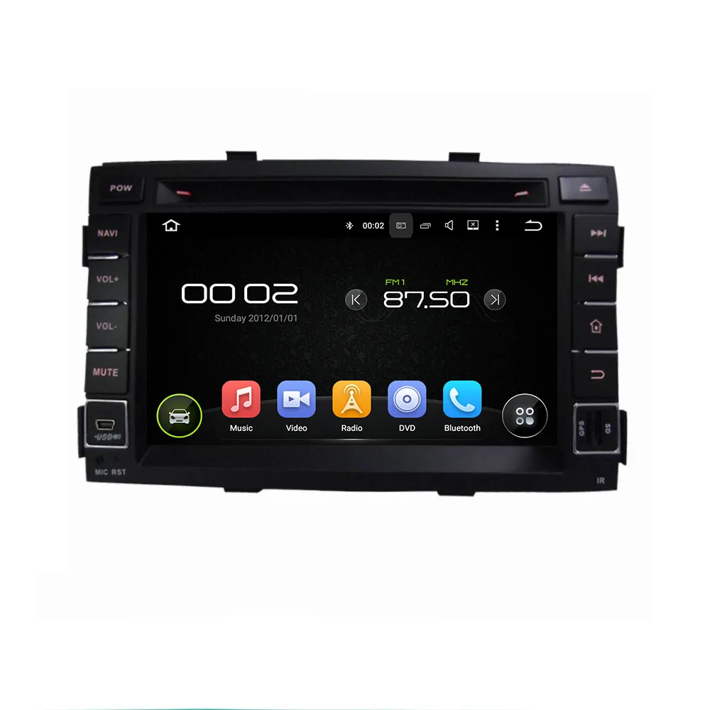 Discount Android 8.0 octa core 4GB RAM car dvd player for KIA SORENTO 2011 ips touch screen head units tape recorder radio 0