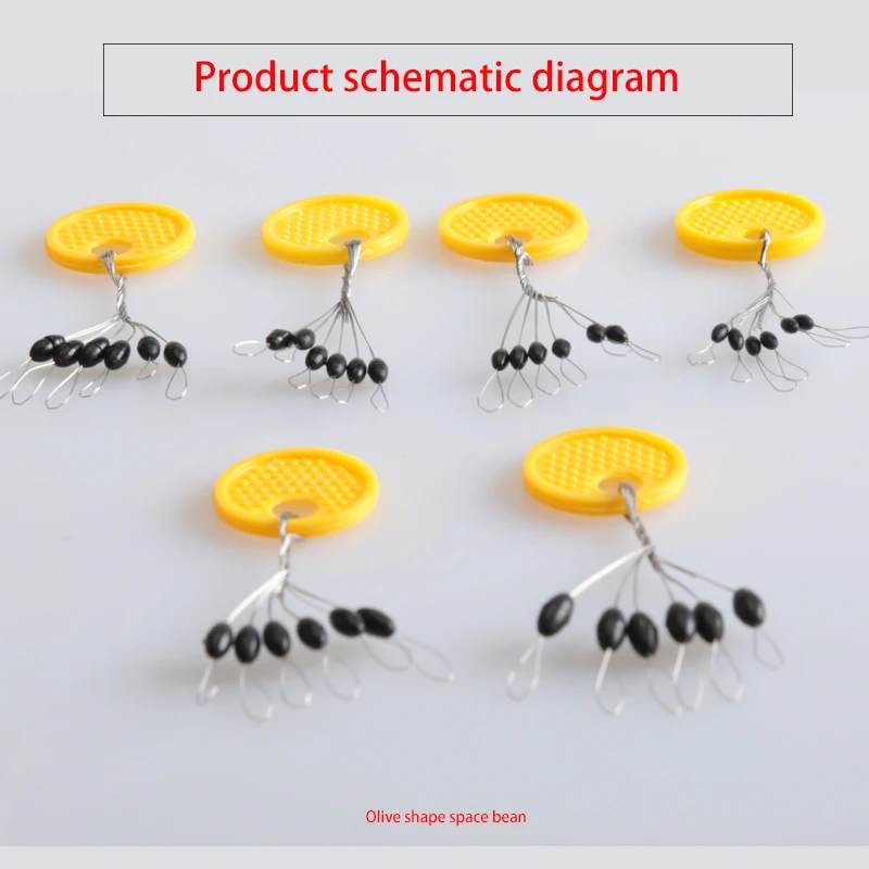 

10pcs/lot 6 in 1 Rubber Oval Stopper Float Fishing Bobber Stop Connector Ellipse Fly Line Leader Space Beans fishing Tackle
