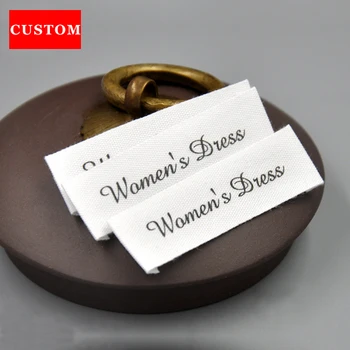 

factory customized garment washing labels cotton printed personalized shoes labels for women's dress label designs free