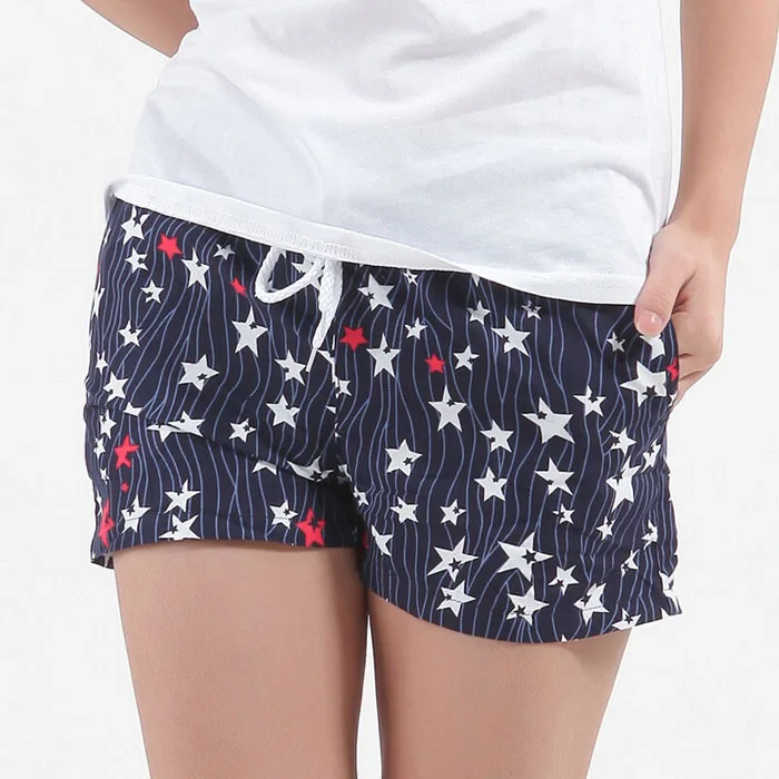 L 2XL Plus Size Surf Swim Quick Drying Beach Shorts for Women Swimwear