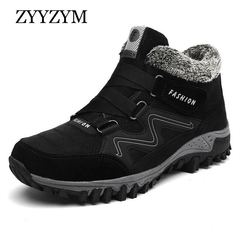 ZYYZYM/обувь мужская,мужские ботинки на меху,ботинки мужские зимние, зима, теплые зимние ботинки, мужские зимние ботинки, мужская обувь, модные резиновые ботильоны, большие размеры 39-46