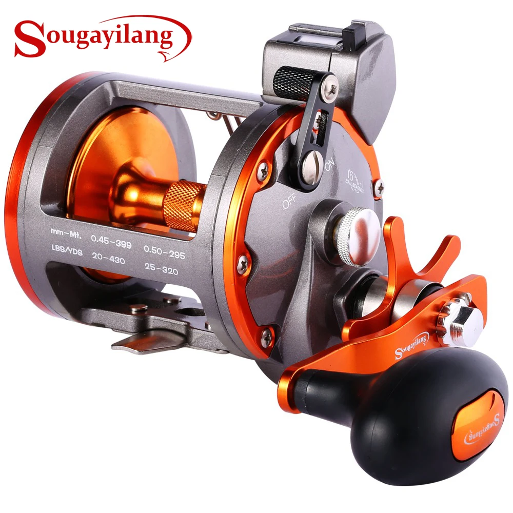 Sougayilang الرعد LS30 خط مكافحة التصيد بكرة التقليدية مستوى الرياح الصب طبل الصيد بكرة 6 + 1BB مع شاشة ديجيتال Sougayilang الرعد LS30 خط مكافحة التصيد بكرة التقليدية مستوى الرياح الصب طبل الصيد بكرة 6 + 1BB مع شاشة ديجيتال