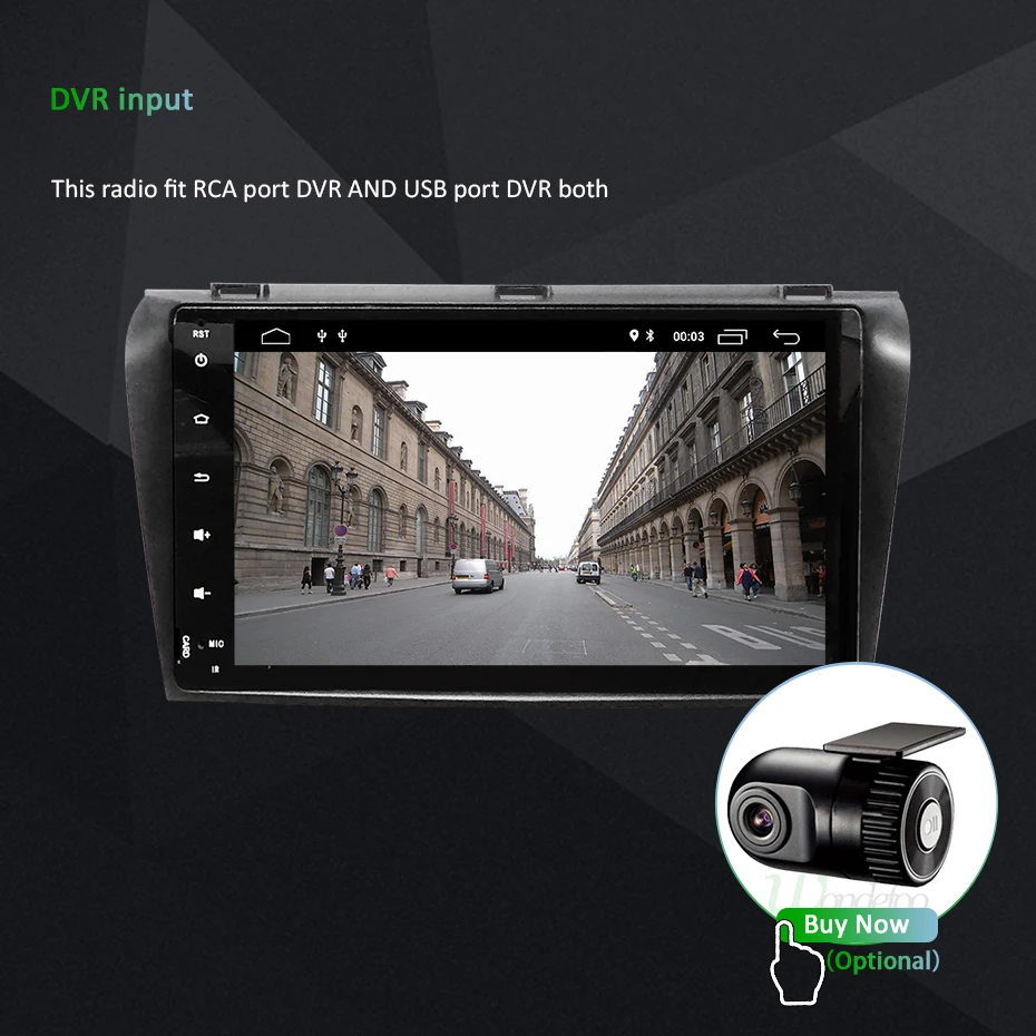 Cheap DSP IPS SCREEN 4G 64G Android 9.0 Car GPS For Mazda 3 2003-2009 stereo navigation RADIO pc FIT BOSE system NO dvd player 24