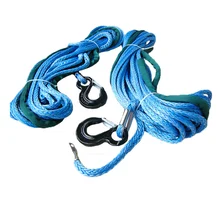 40 м шт 16 мм каток из UHMWPE полиэтилена синтетические плетеные трос лебедки буксировочный трос для Автомобильный Магнитный кронштейн 4X4 4WD