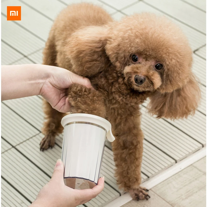 

New Xiaomi Mijia Youpin Pet foot bath brush Silicone material soft touch three-step cleaning easy to remove and wash